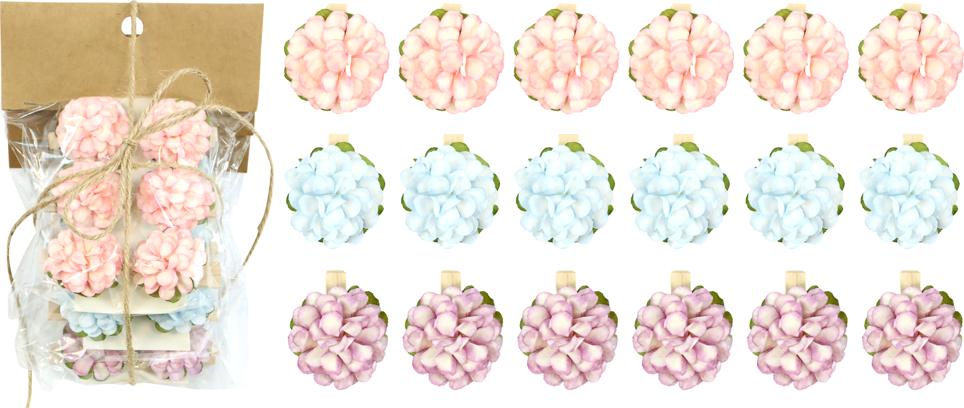 KLAMMERN HORTENSIE 3X6 S/18
