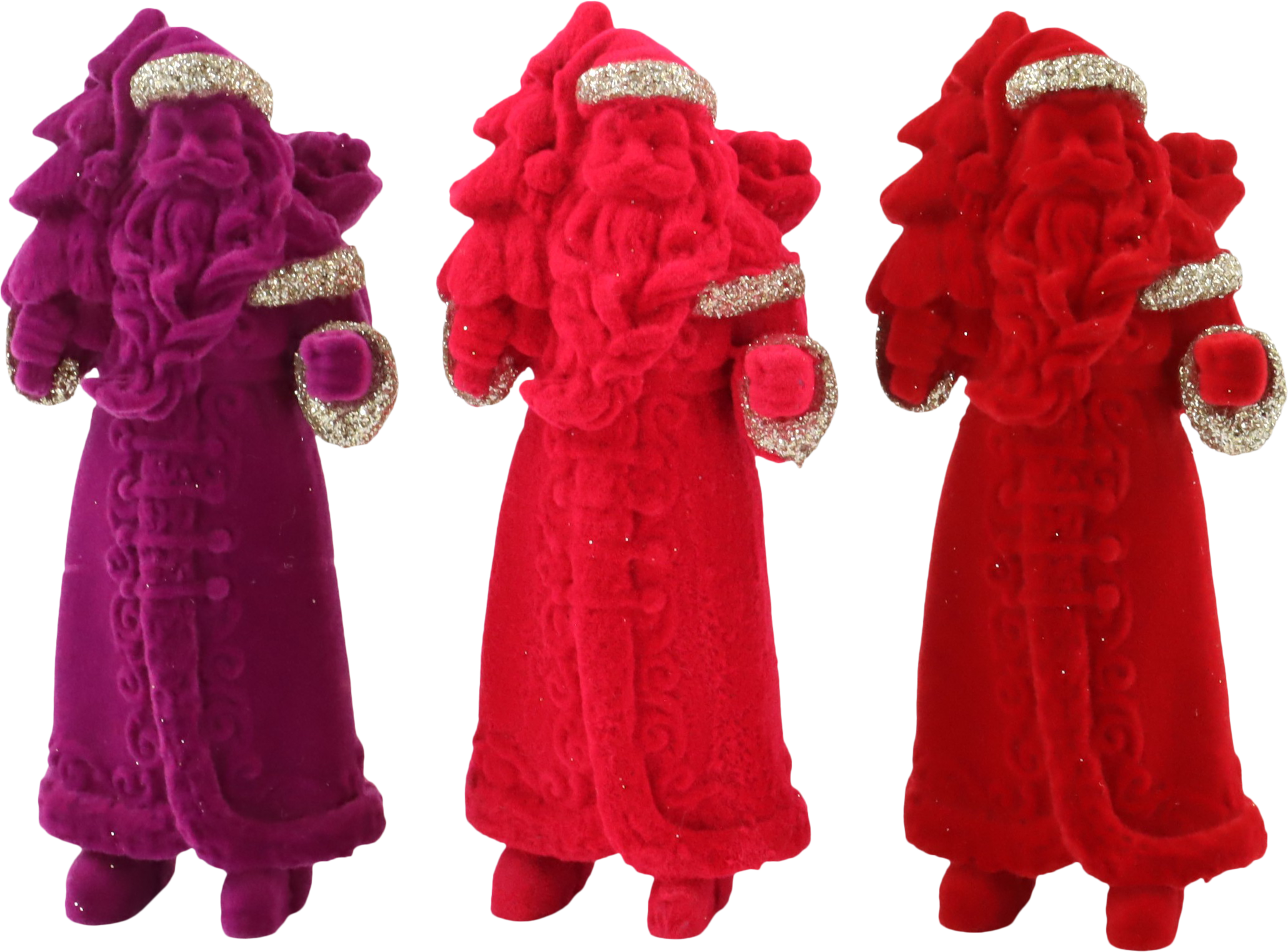 SANTA CLAUS VELVET WONDERS  S/3