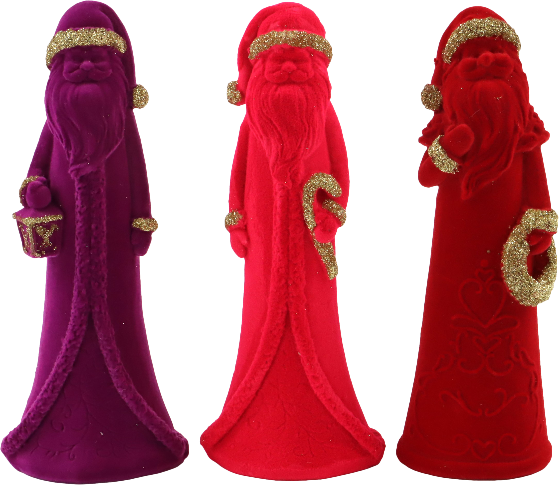 SANTA CLAUS VELVET WONDERS  S/3