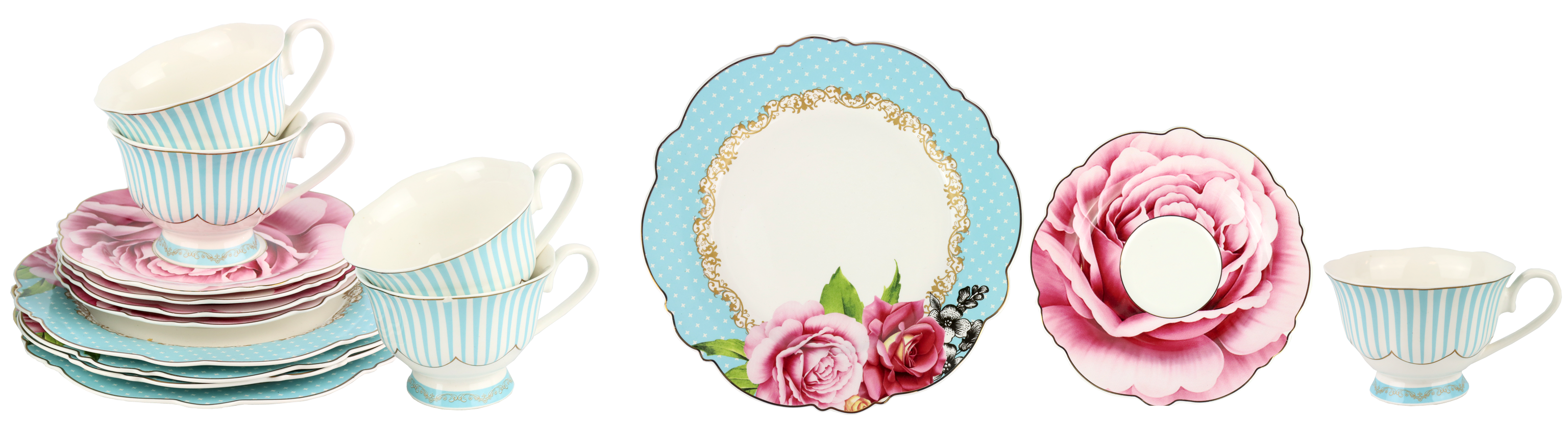 KAFFEE-SERVICE LA ROSE  S/12