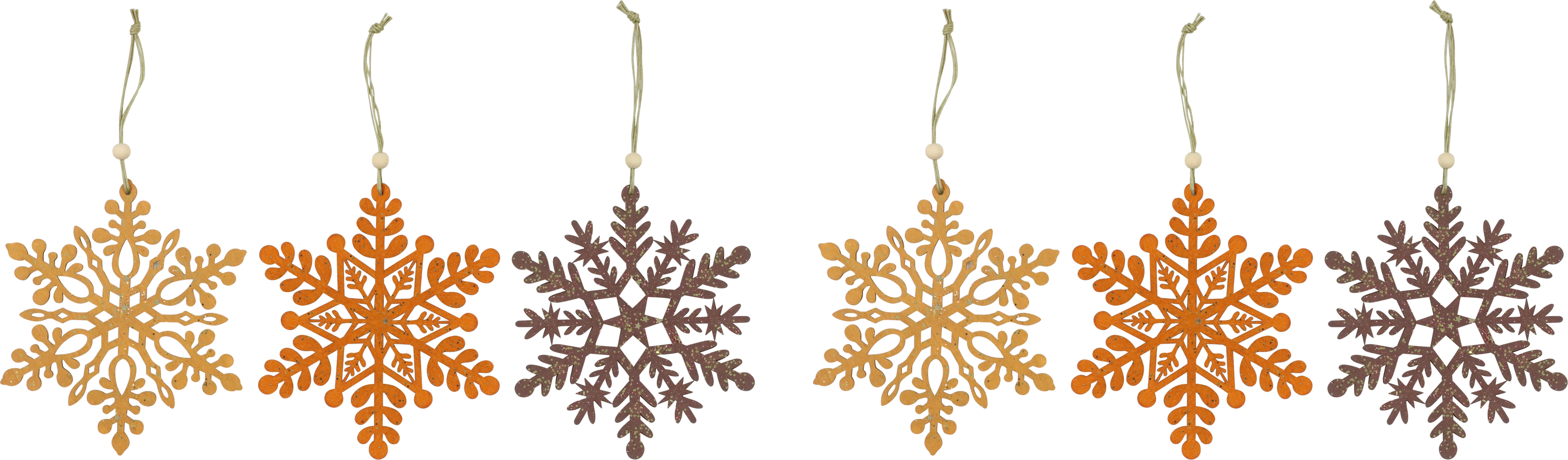 HOLZKRISTALLE NATURAL WOODS  S/6