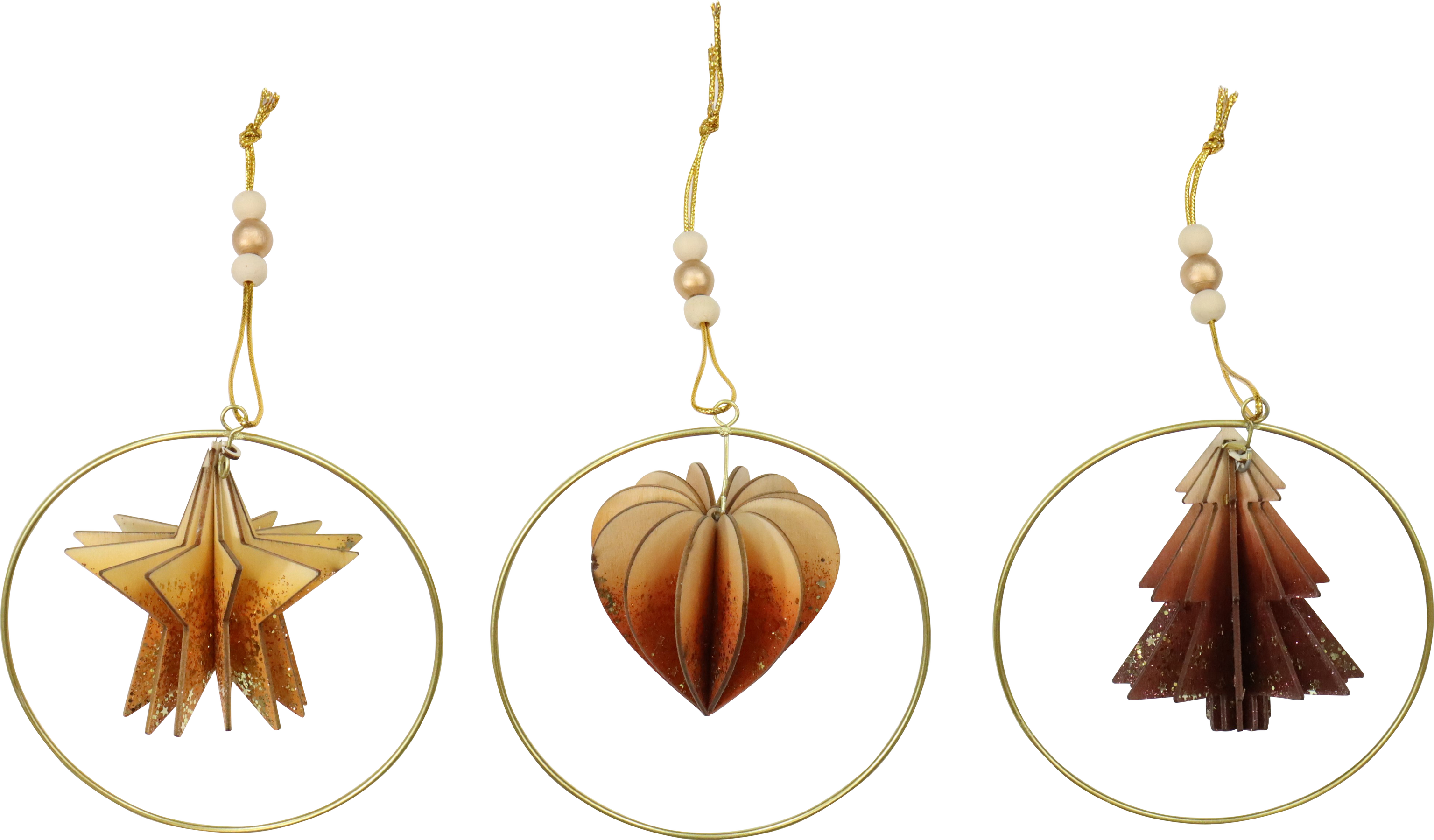 3D-HÄNGER NATURAL WOODS  S/3