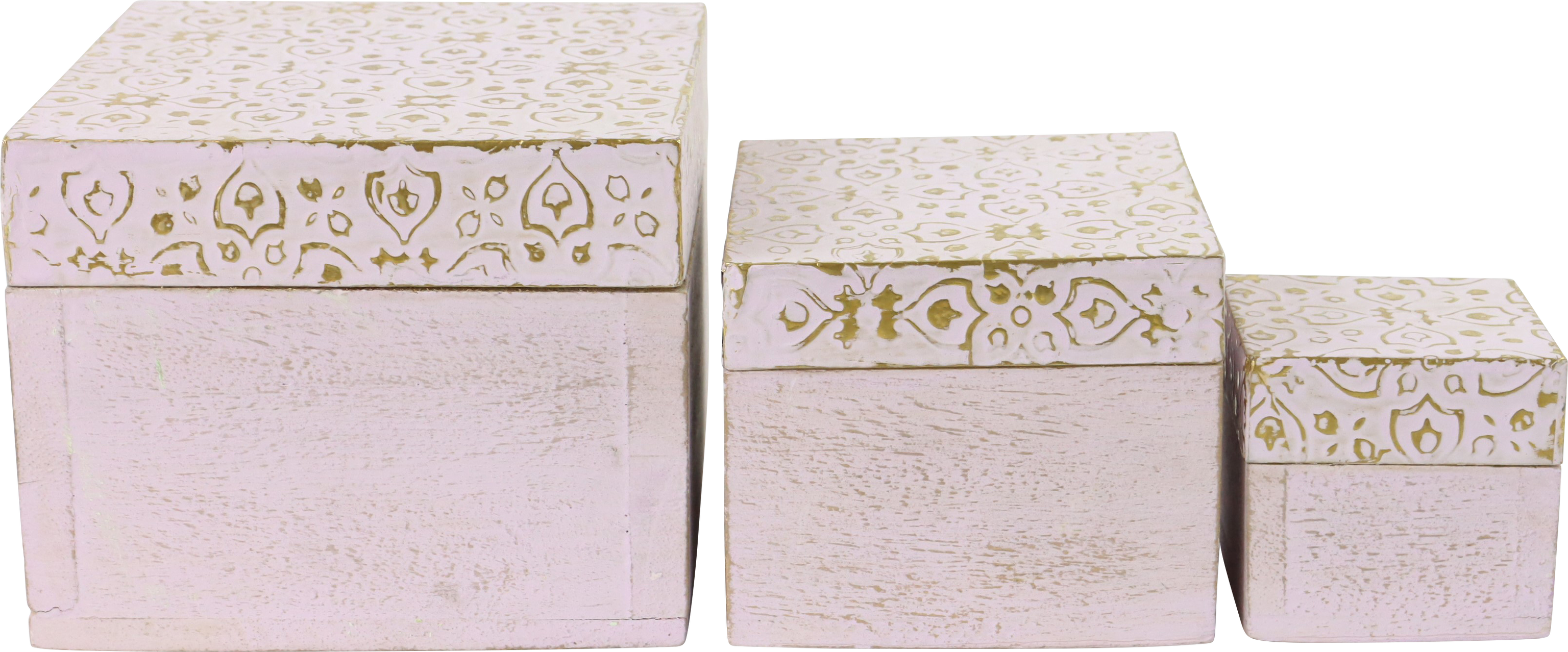 HOLZKISTEN PASTELL PARTY' S/3