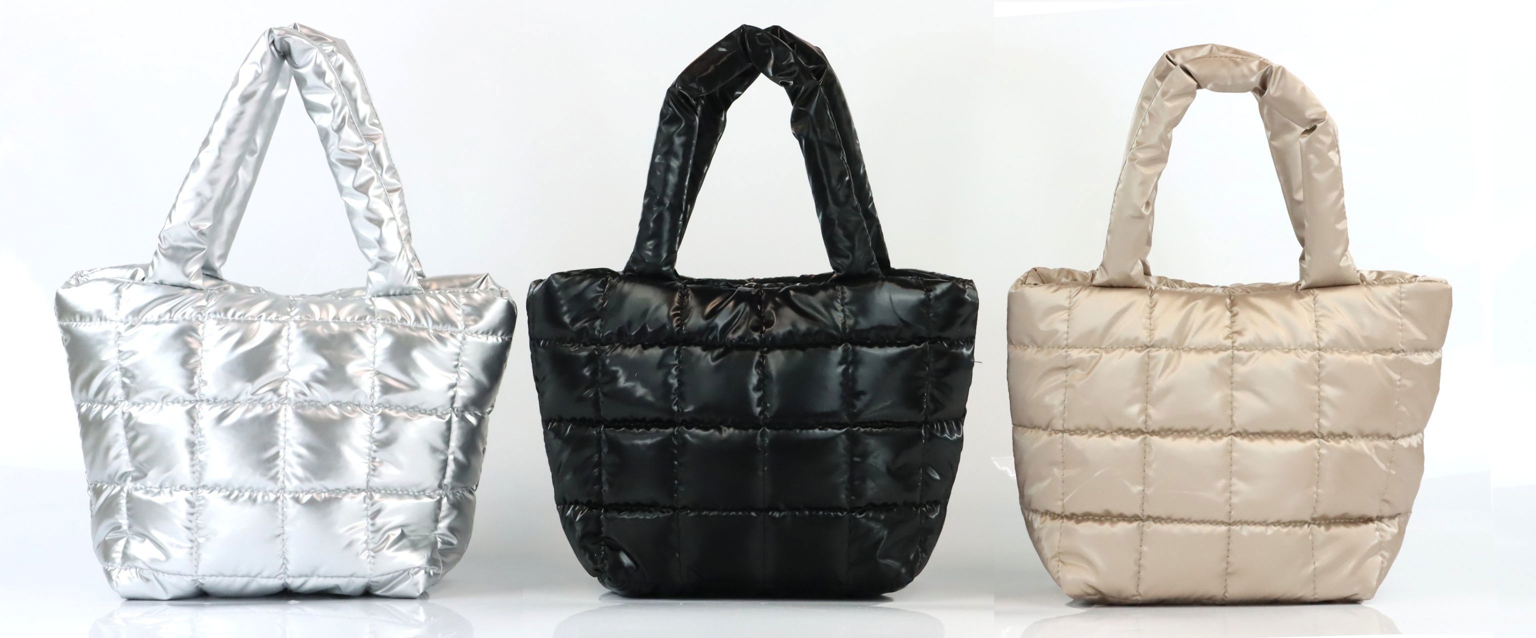 HENKELTASCHEN PUFF IT UP  S/3