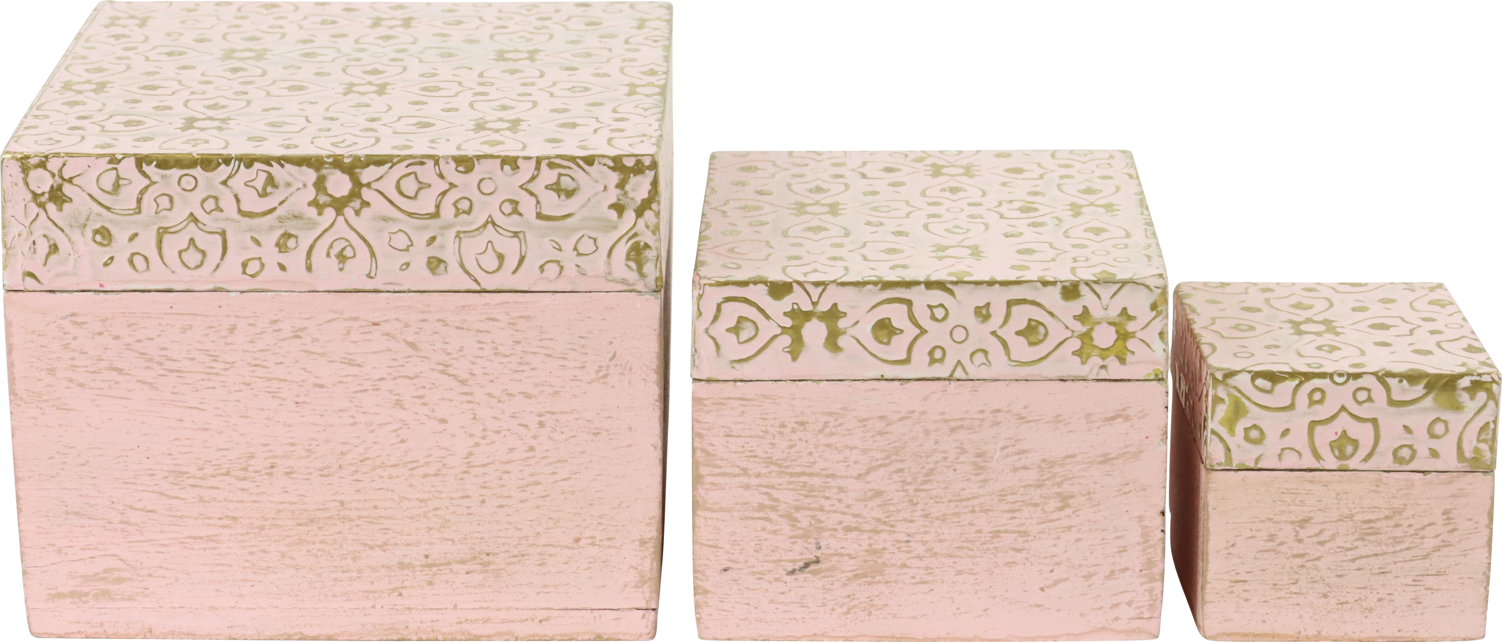 HOLZKISTEN PASTELL PARTY' S/3