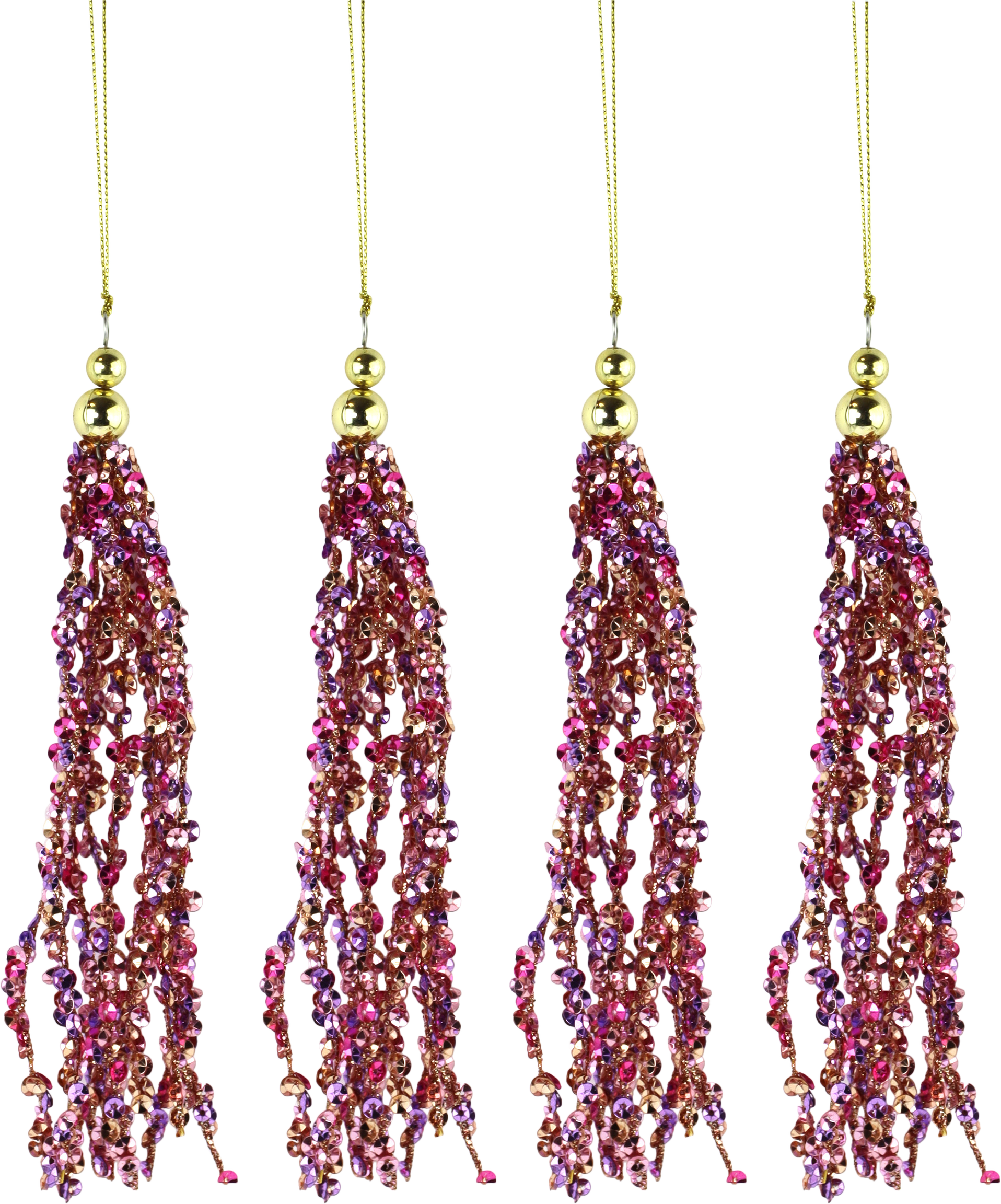 KRISTALLQUASTEN TWINKLE DROPS  S/4