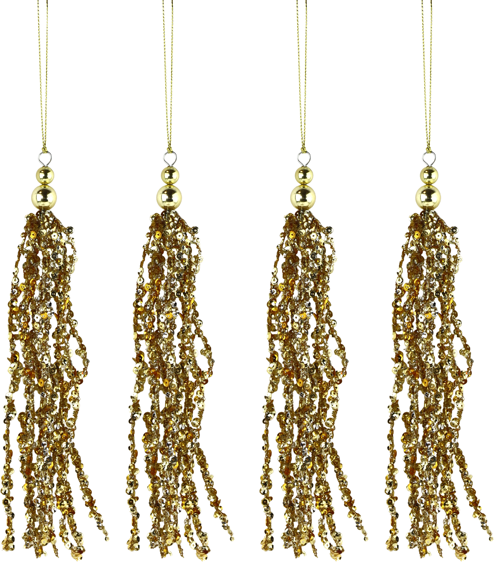 KRISTALLQUASTEN TWINKLE DROPS  S/4