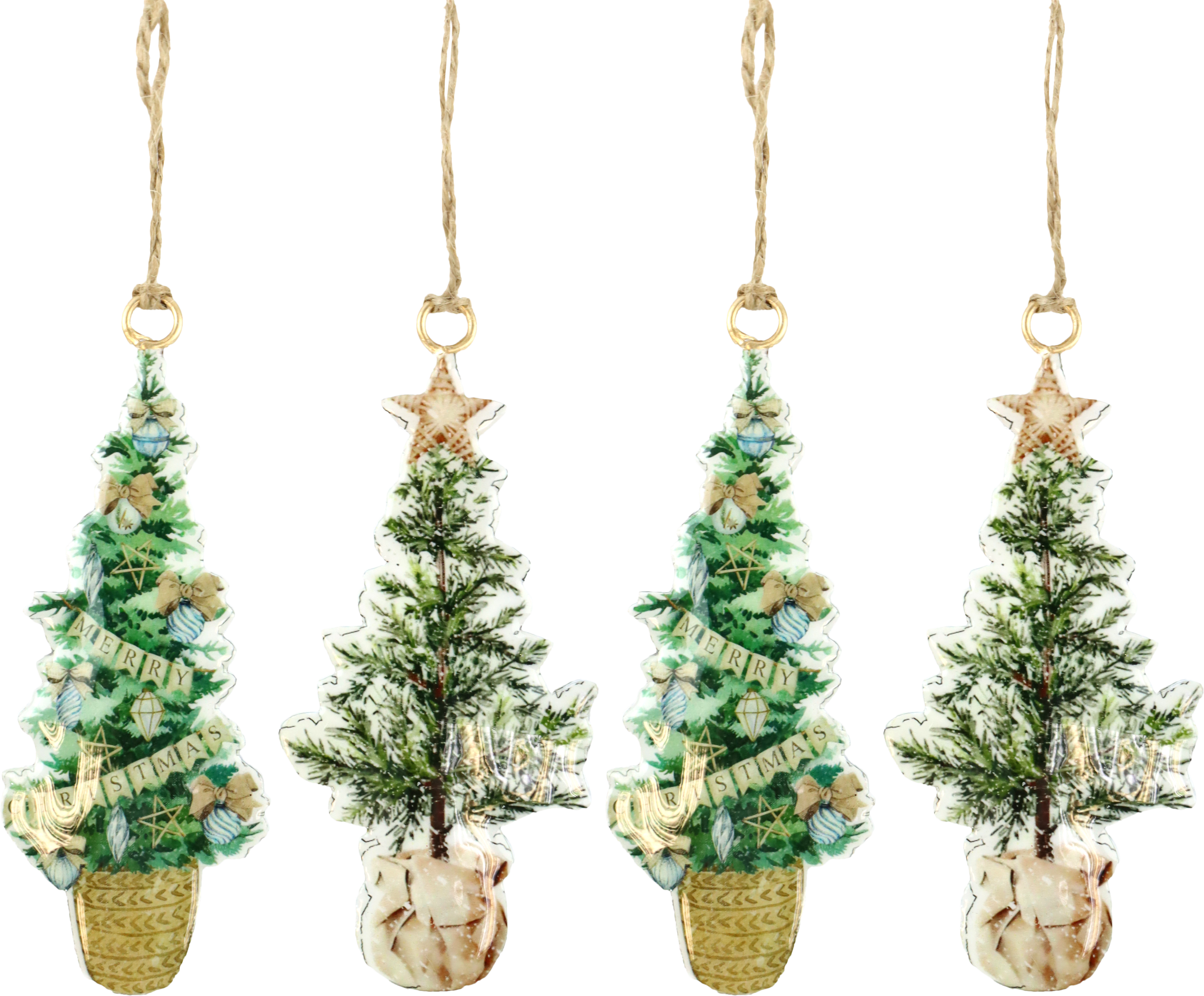 ZIERHÄNGER BÄUME  S/4