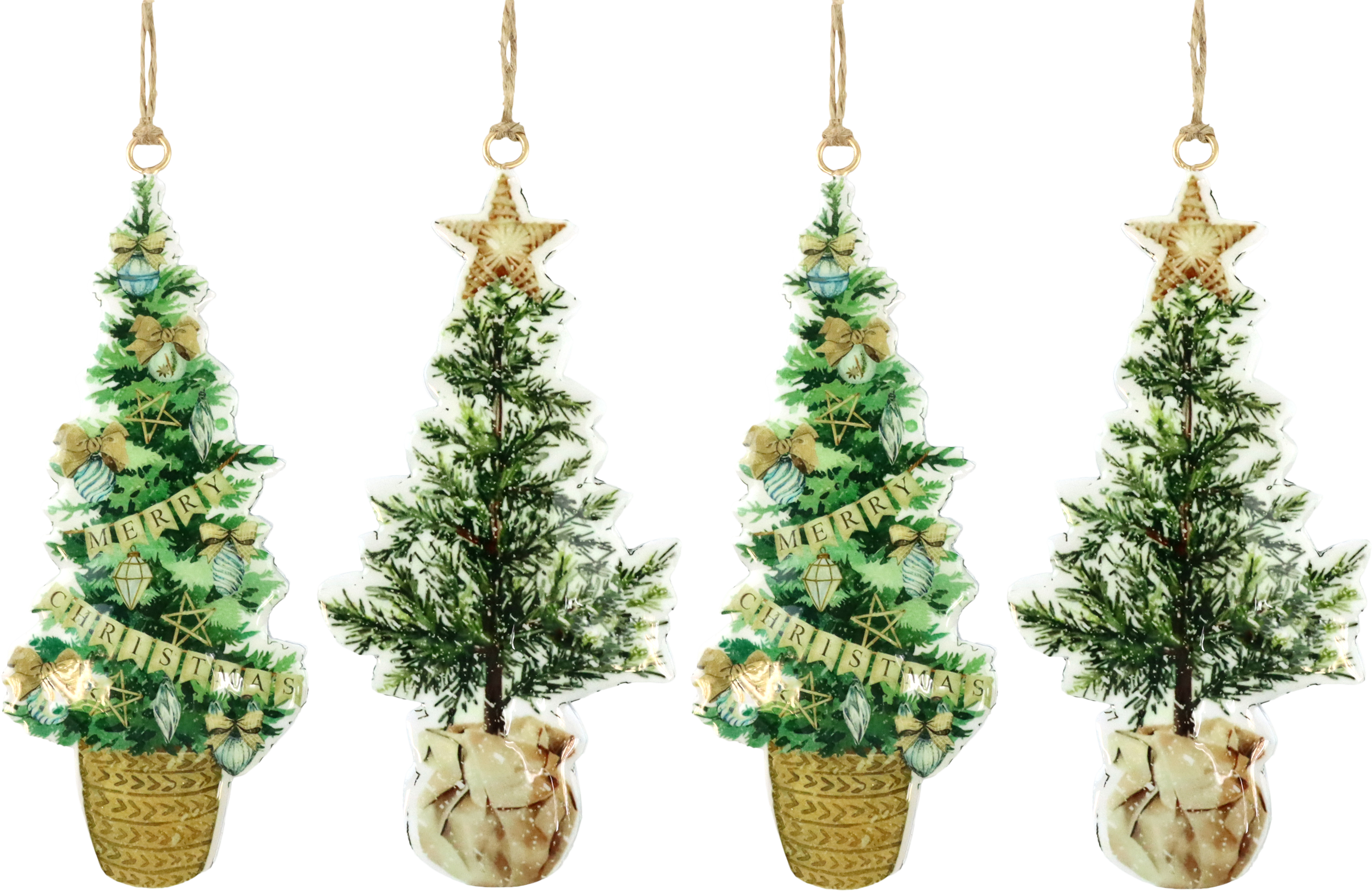 ZIERHÄNGER BÄUME  S/4