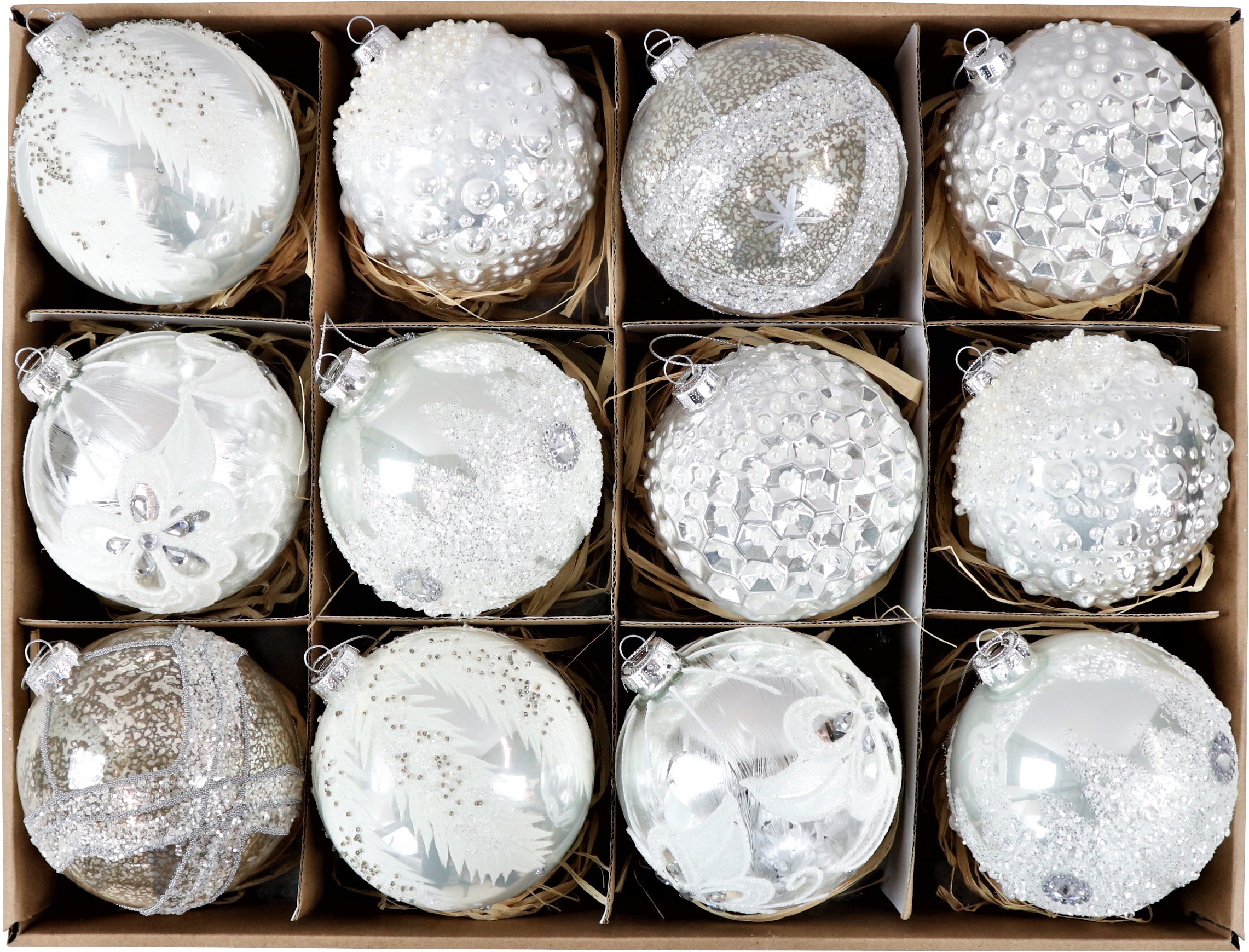 VINTAGE-BOX GLASKUGELN  S/12