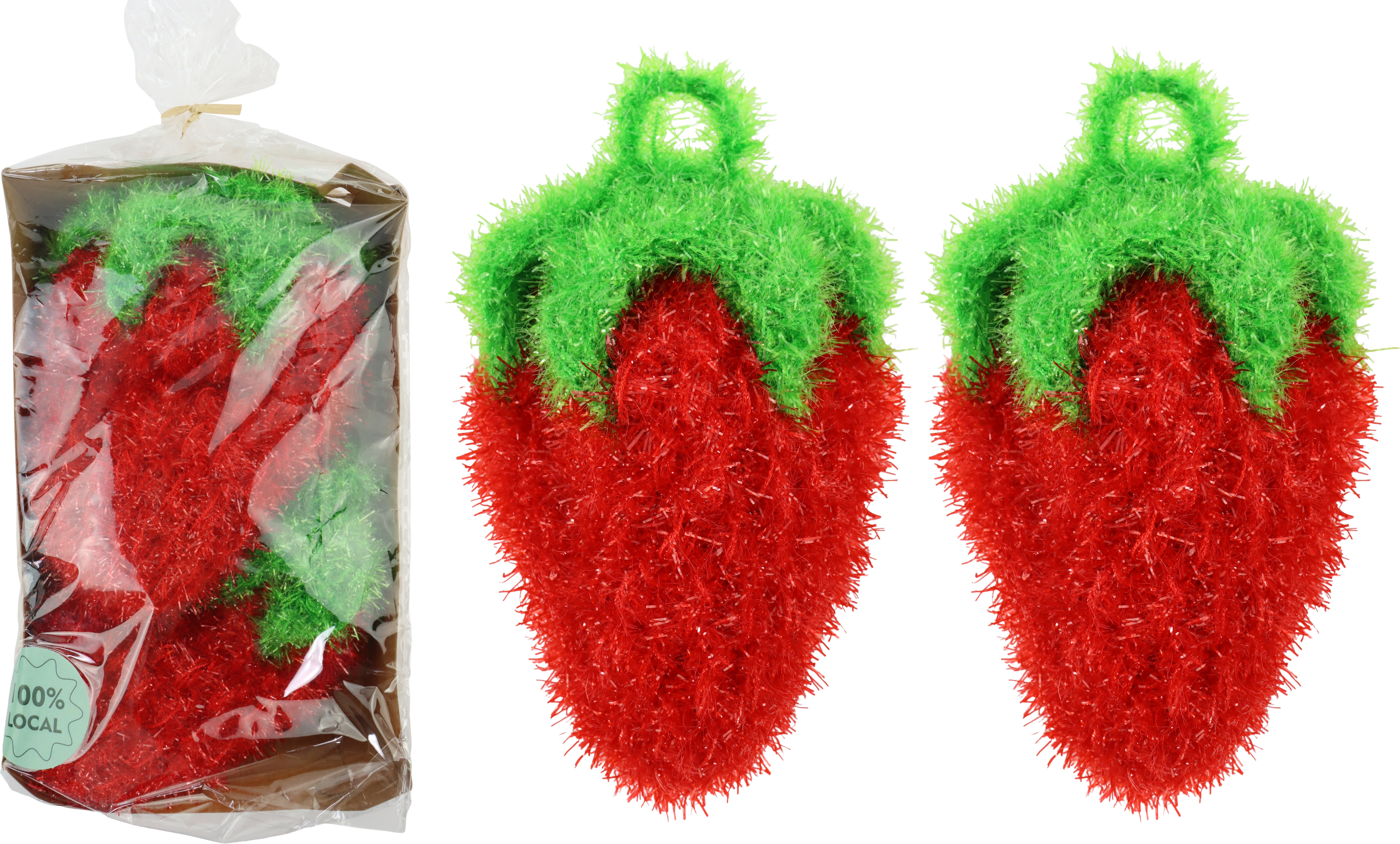 SPÜLSCHWAMM-SET STRAWBERRY  S/2