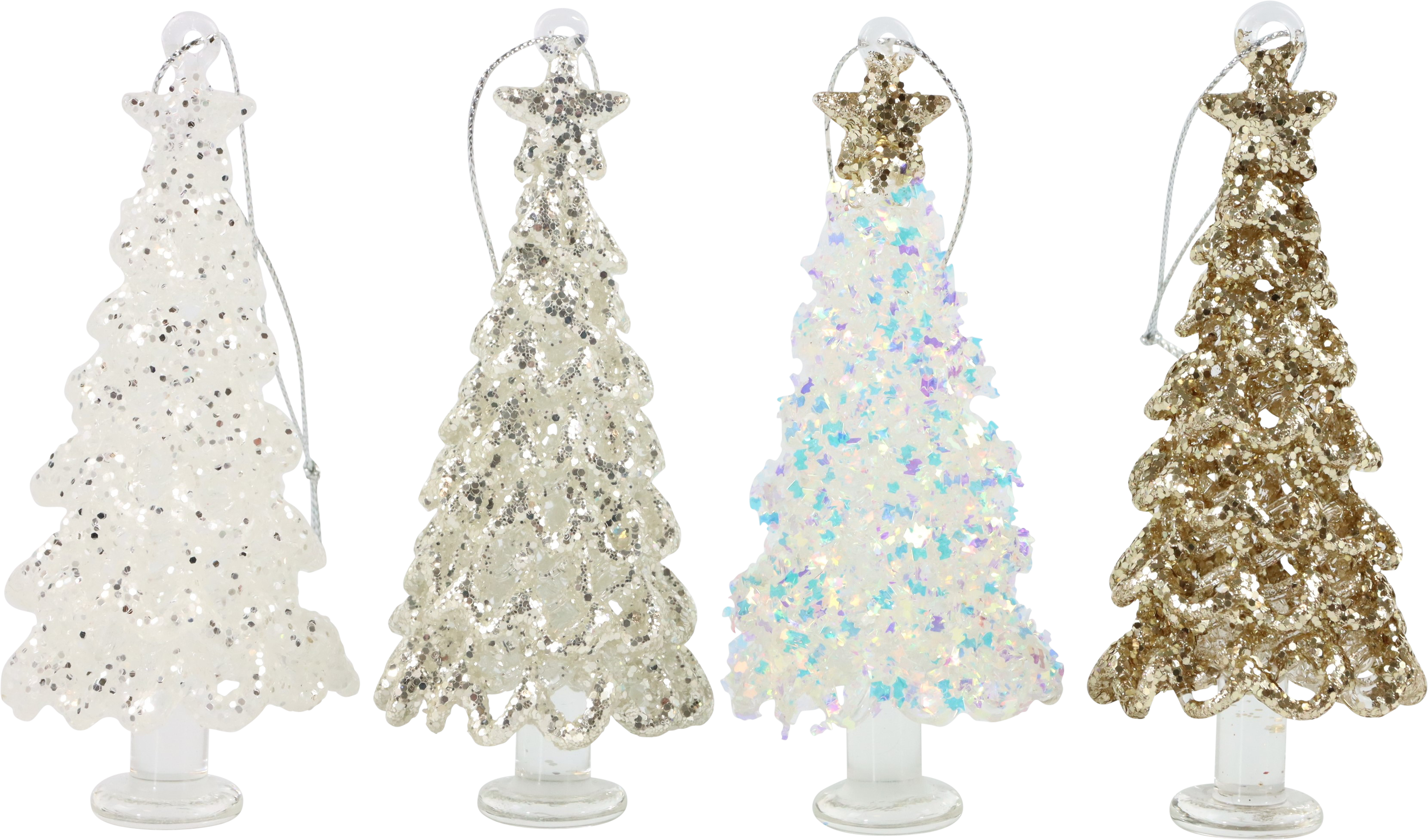 GLASSCHMUCK KRISTALLBAUM  S/4