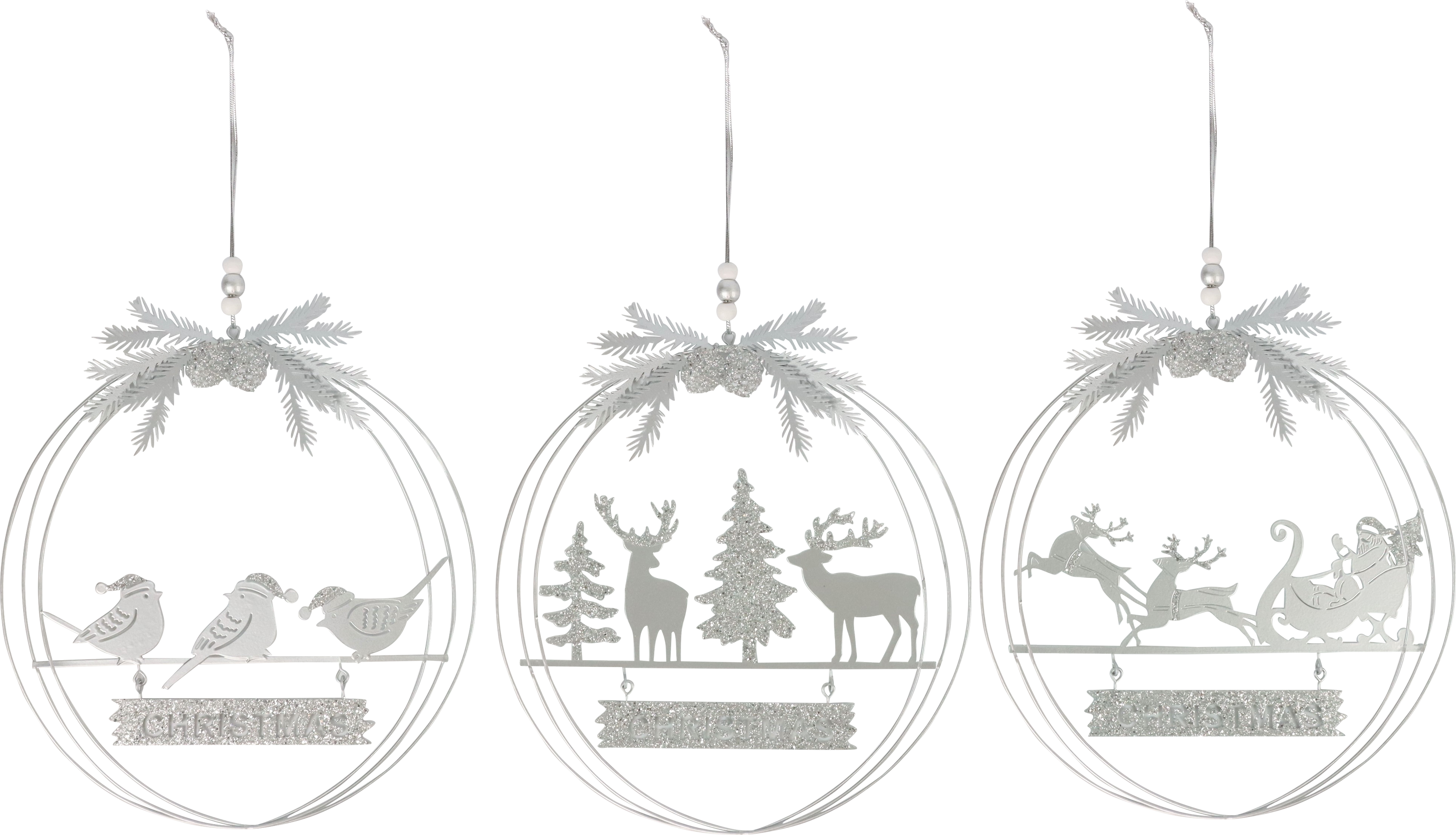 DEKOKRÄNZE CHRISTMAS  S/3