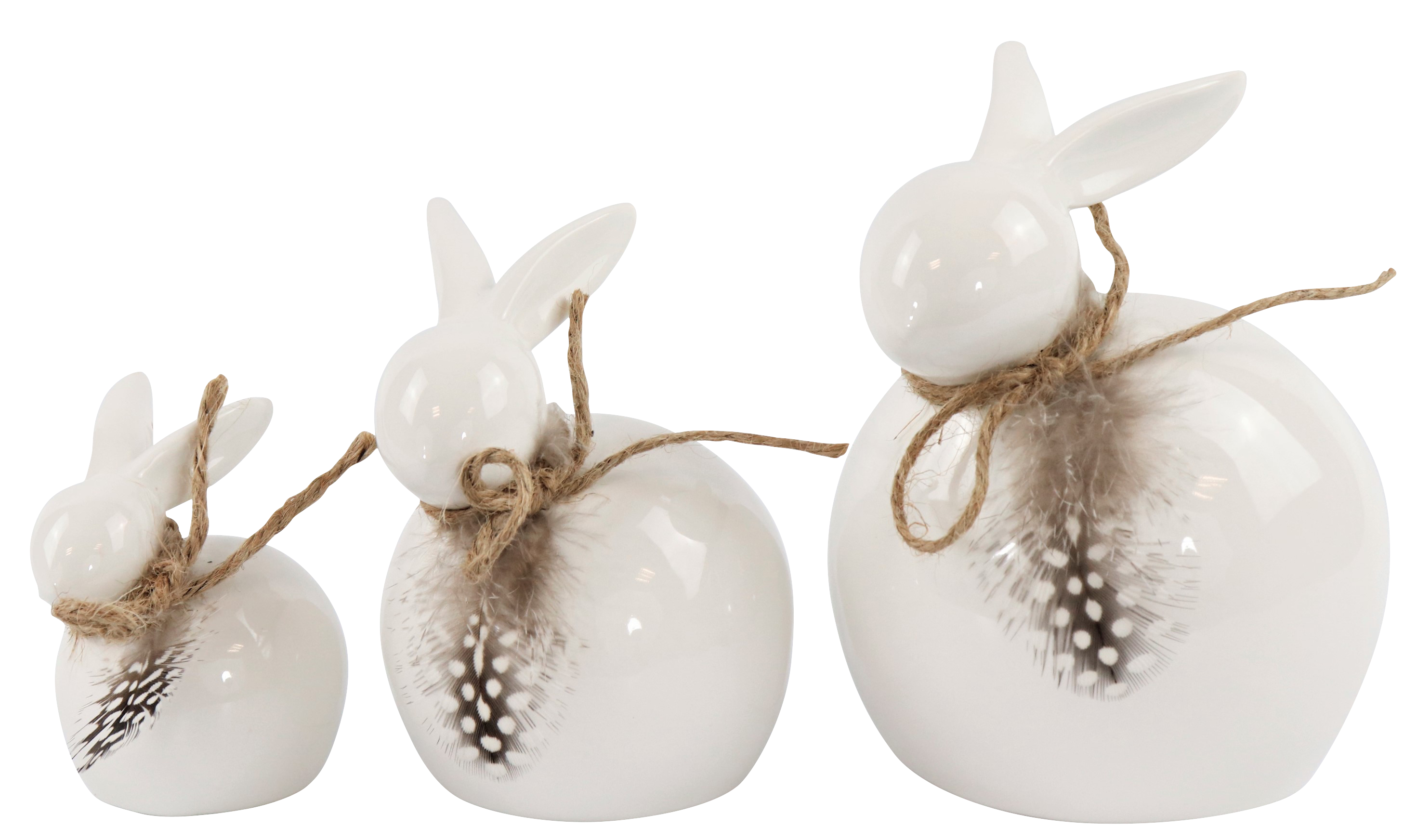 HASENTRIO FEATHERS  S/3