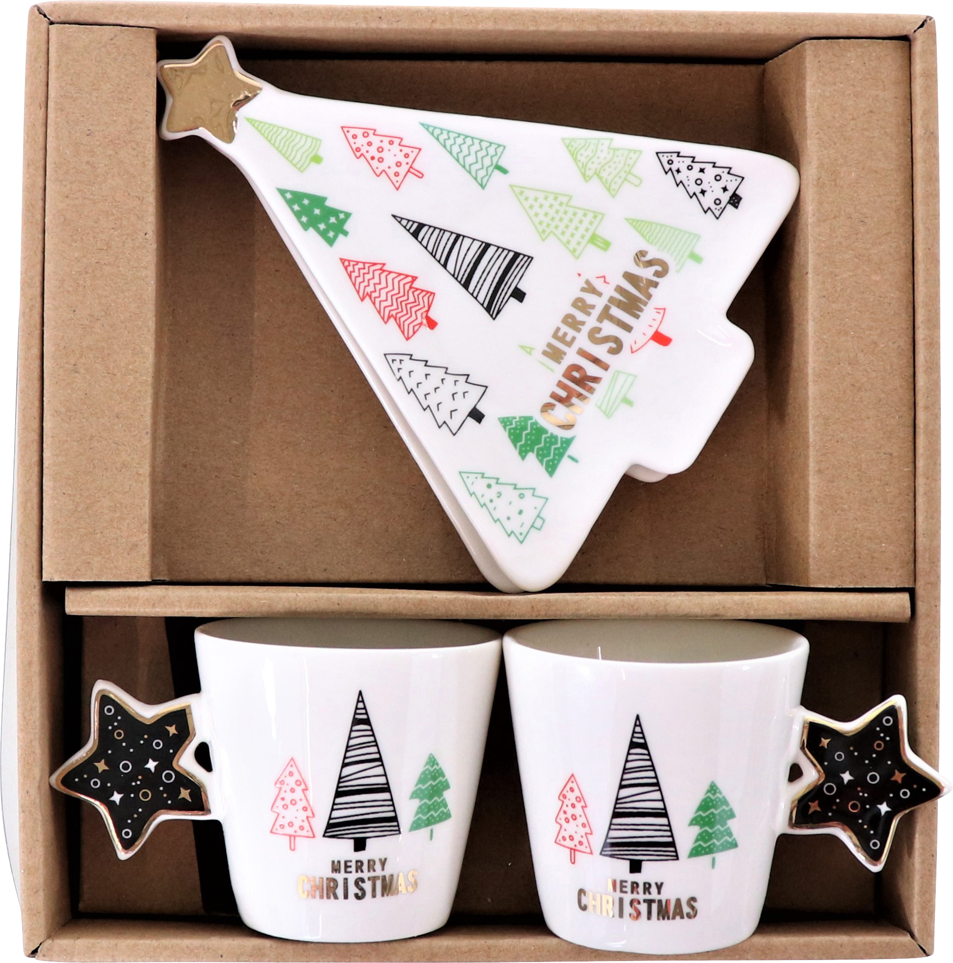ESPRESSO-SET XMAS  S/2