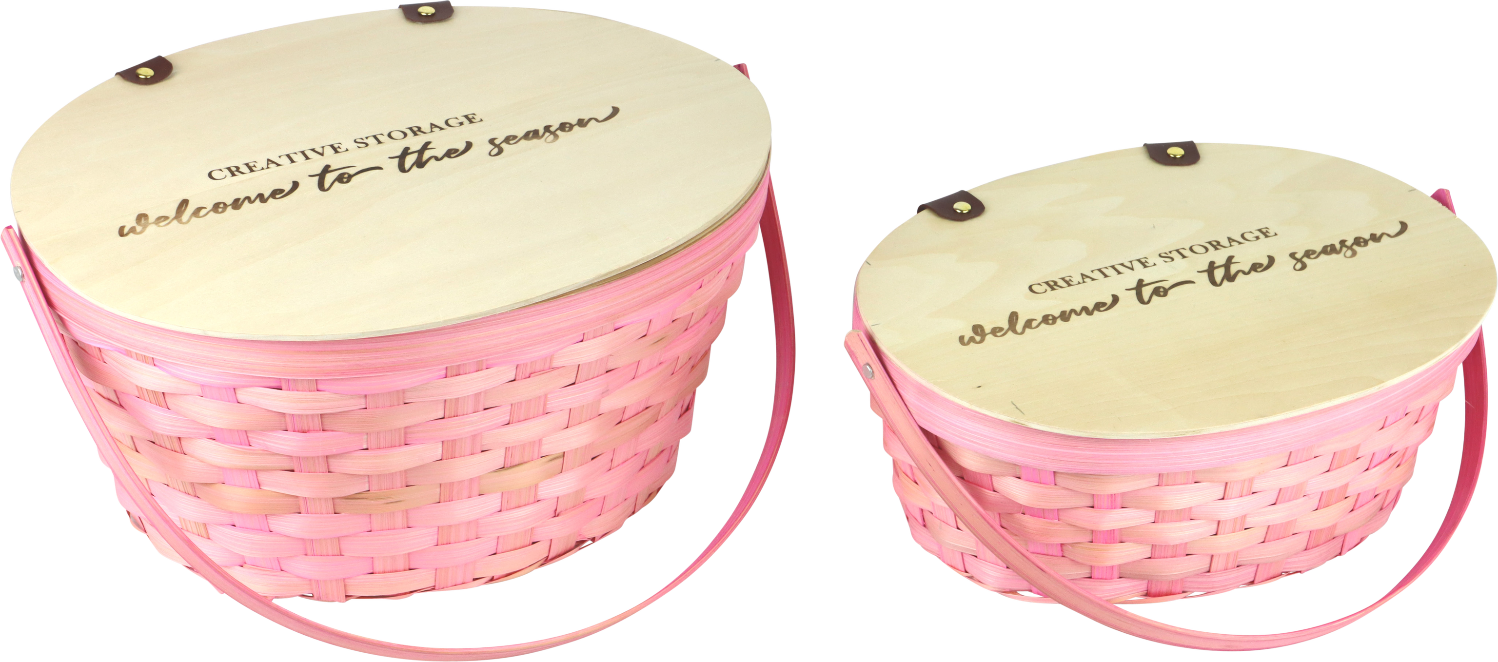 DECKELKÖRBE STORAGE  S/2