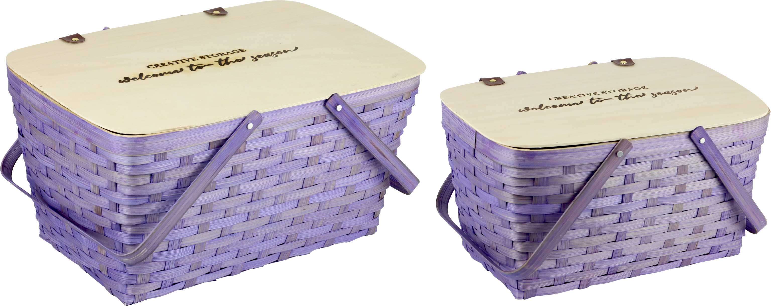 DECKELKÖRBE STORAGE  S/2