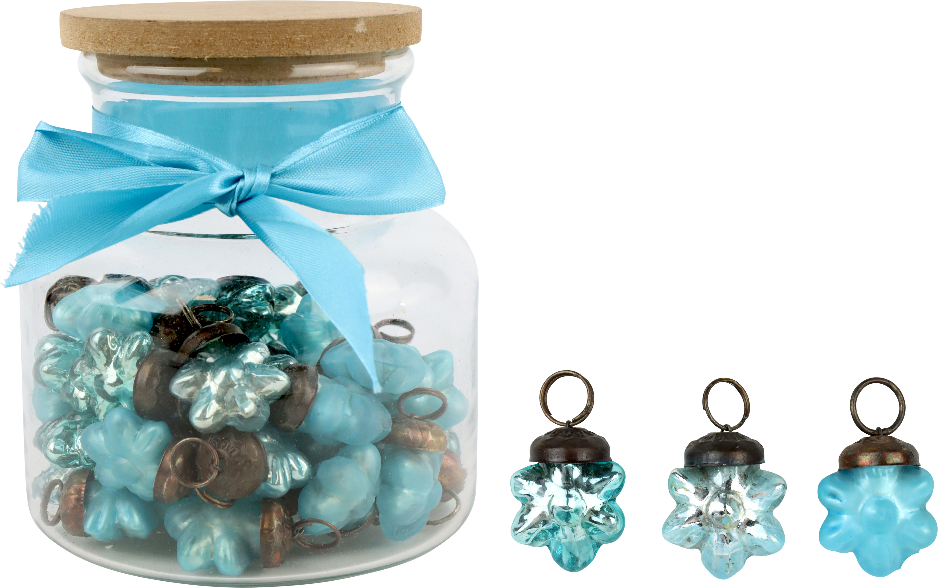 STERNSCHMUCK IM GLAS TÜRKIS  S/46