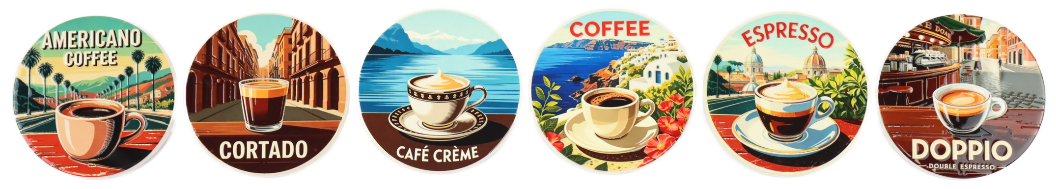 UNTERSETZER CAFFÉ ITALIANO  S/6