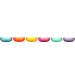 GLASSCHALEN SWINGIN' COLOURS  S/6