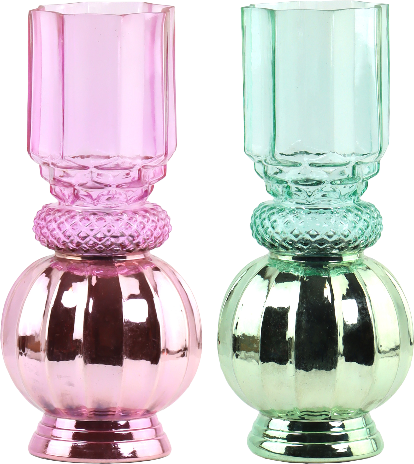 WINDLICHTER/VASEN VELOURA  S/2