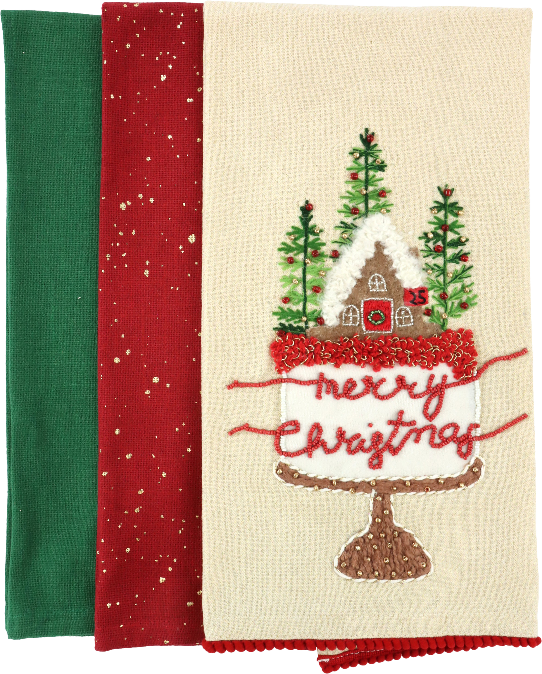 KÜCHENTÜCHER MERRY CHRISTMAS  S/3
