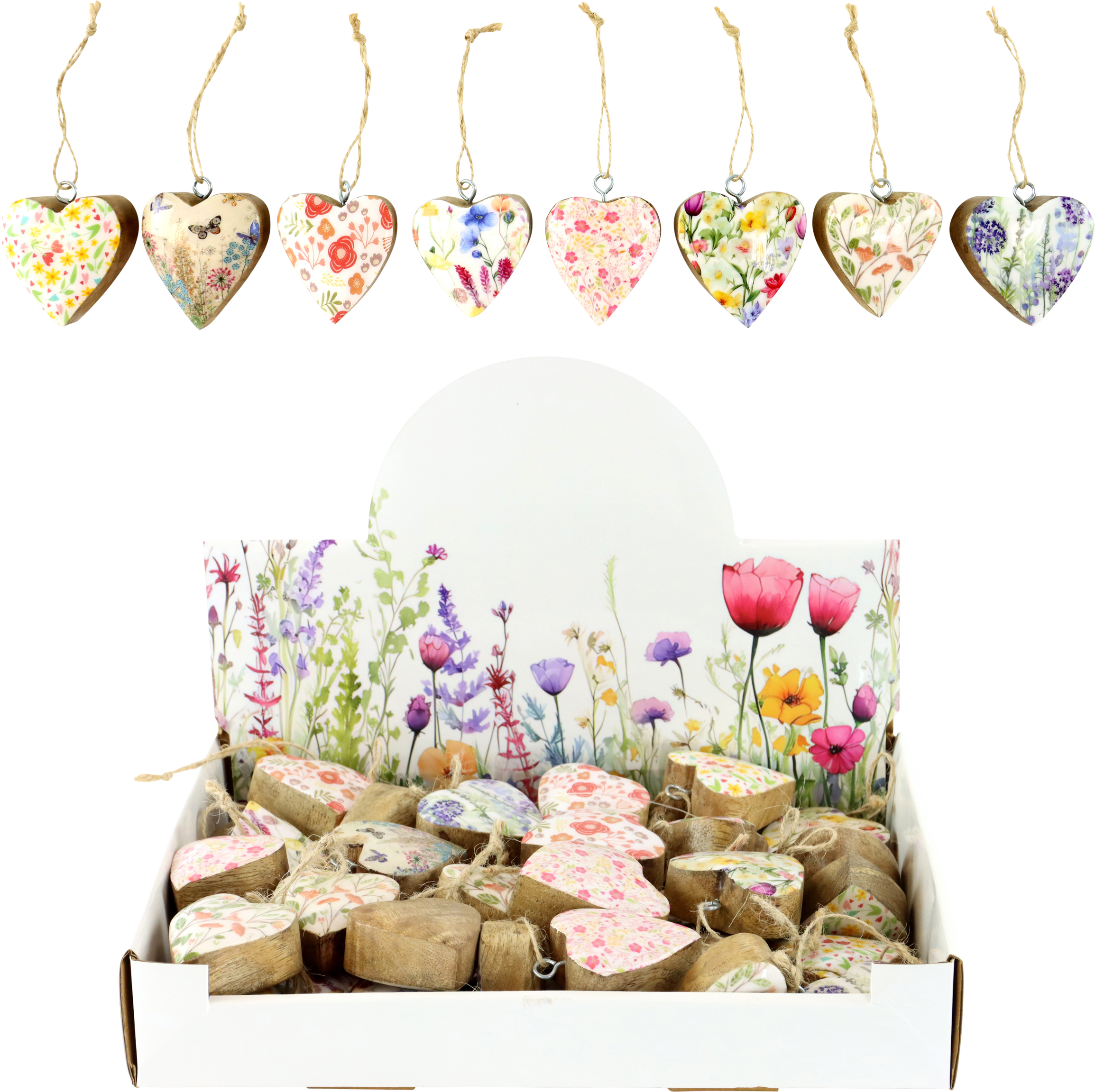 DISPLAYBOX BLUMEN-HERZEN  S/40