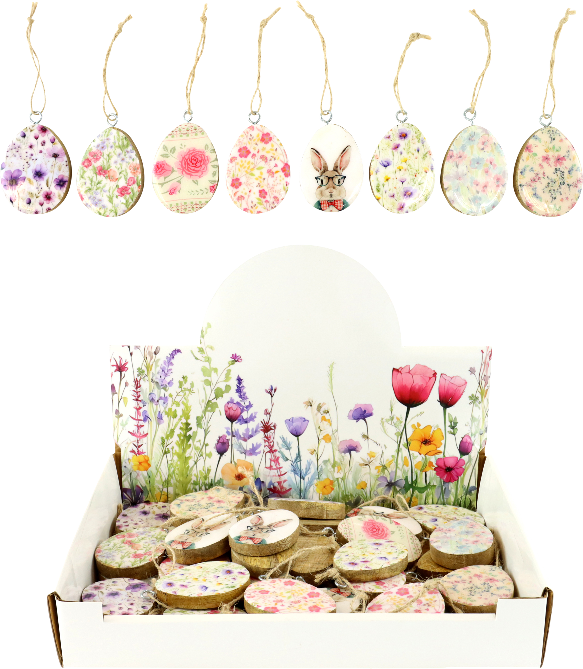 DISPLAYBOX BLUMEN-EIER  S/40