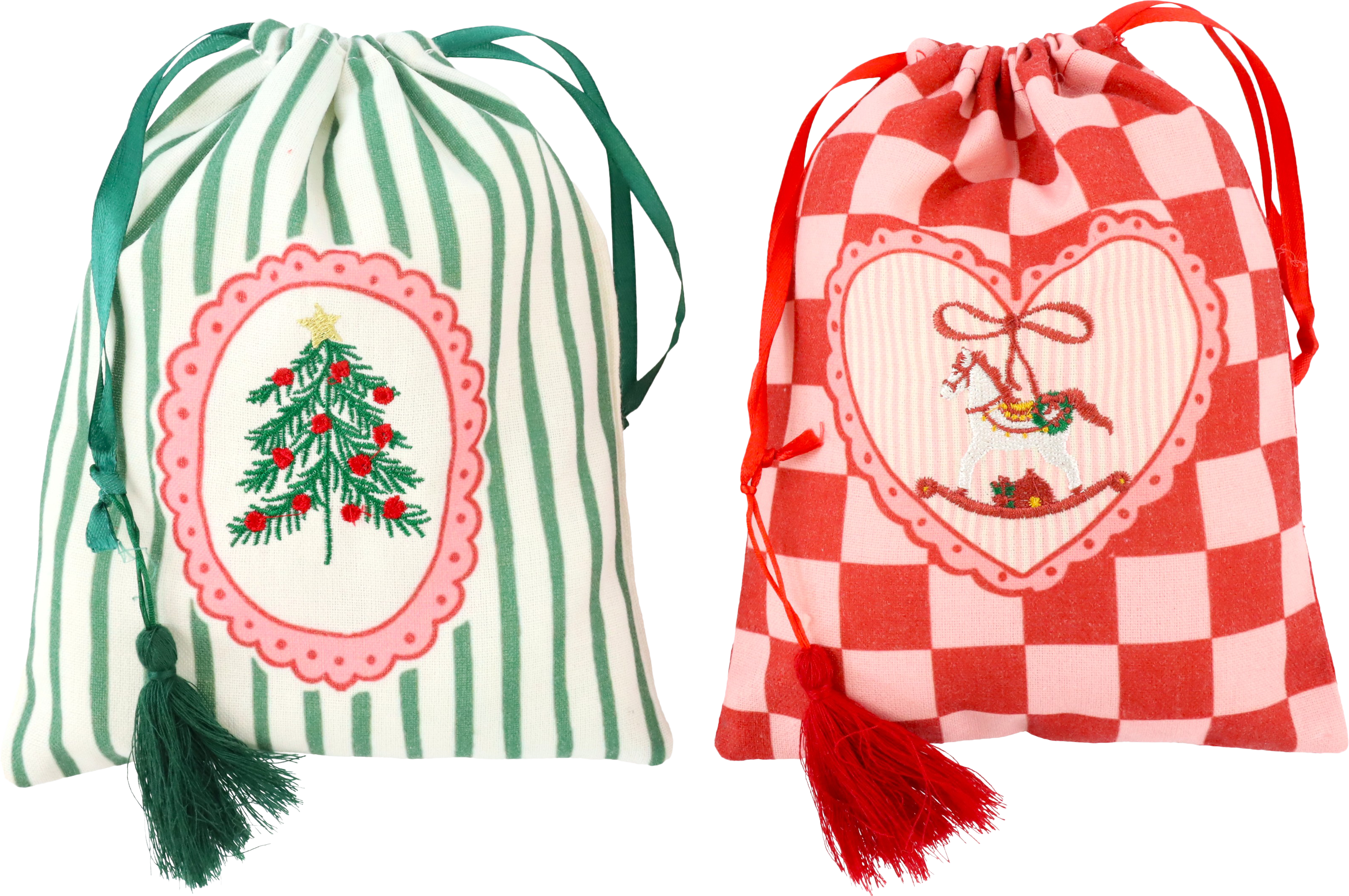 BEUTEL MERRY&BRIGHT  S/2