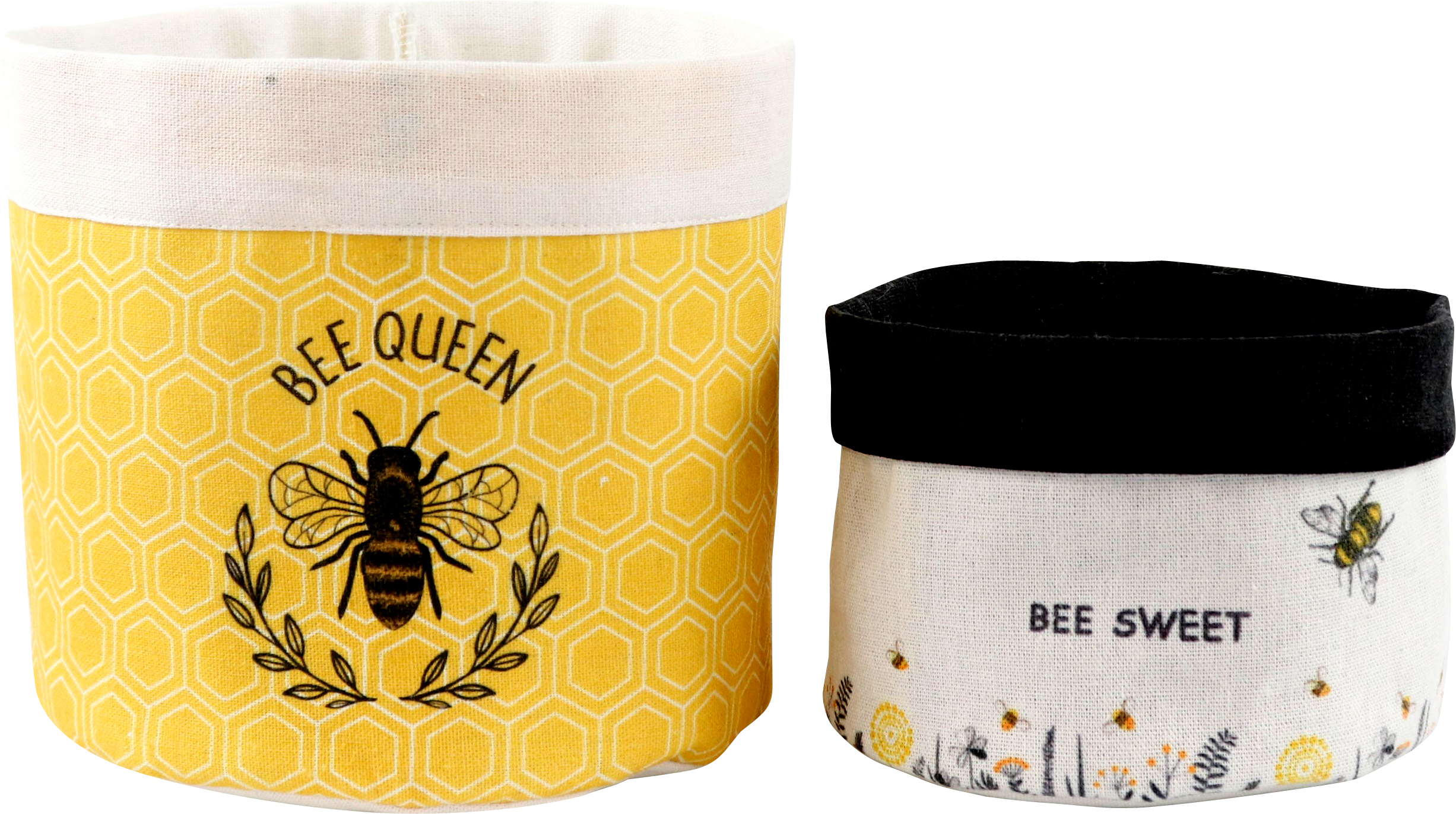 STOFFKÖRBE BEE QUEEN  S/2