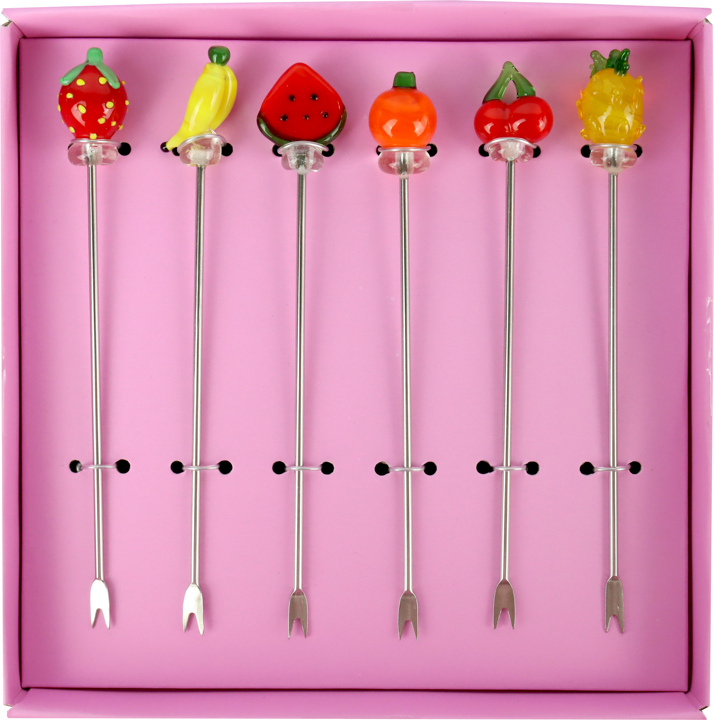 COCKTAILPICKER FRUITY FRUITS  S/6