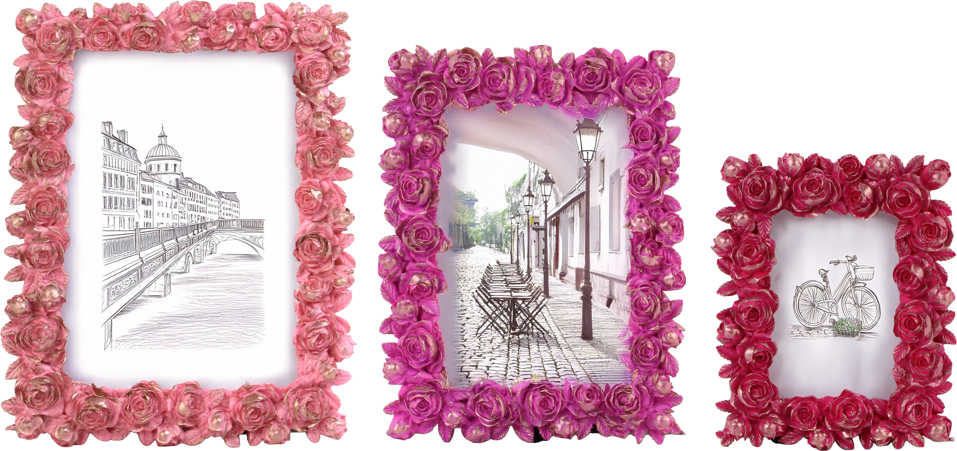 HERZRAHMEN ROSE ROMANCE  S/3