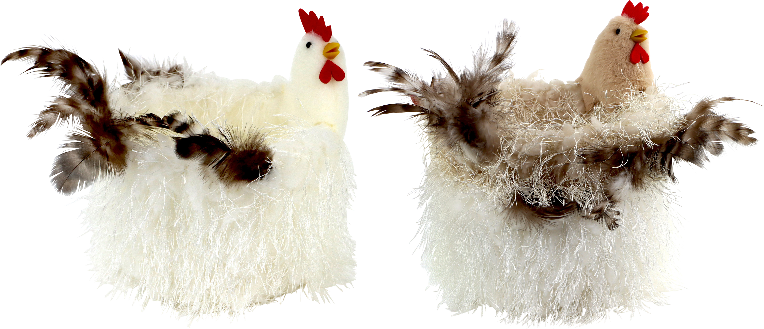 HUHNKÖRBE COTTAGE CHICKEN  S/2