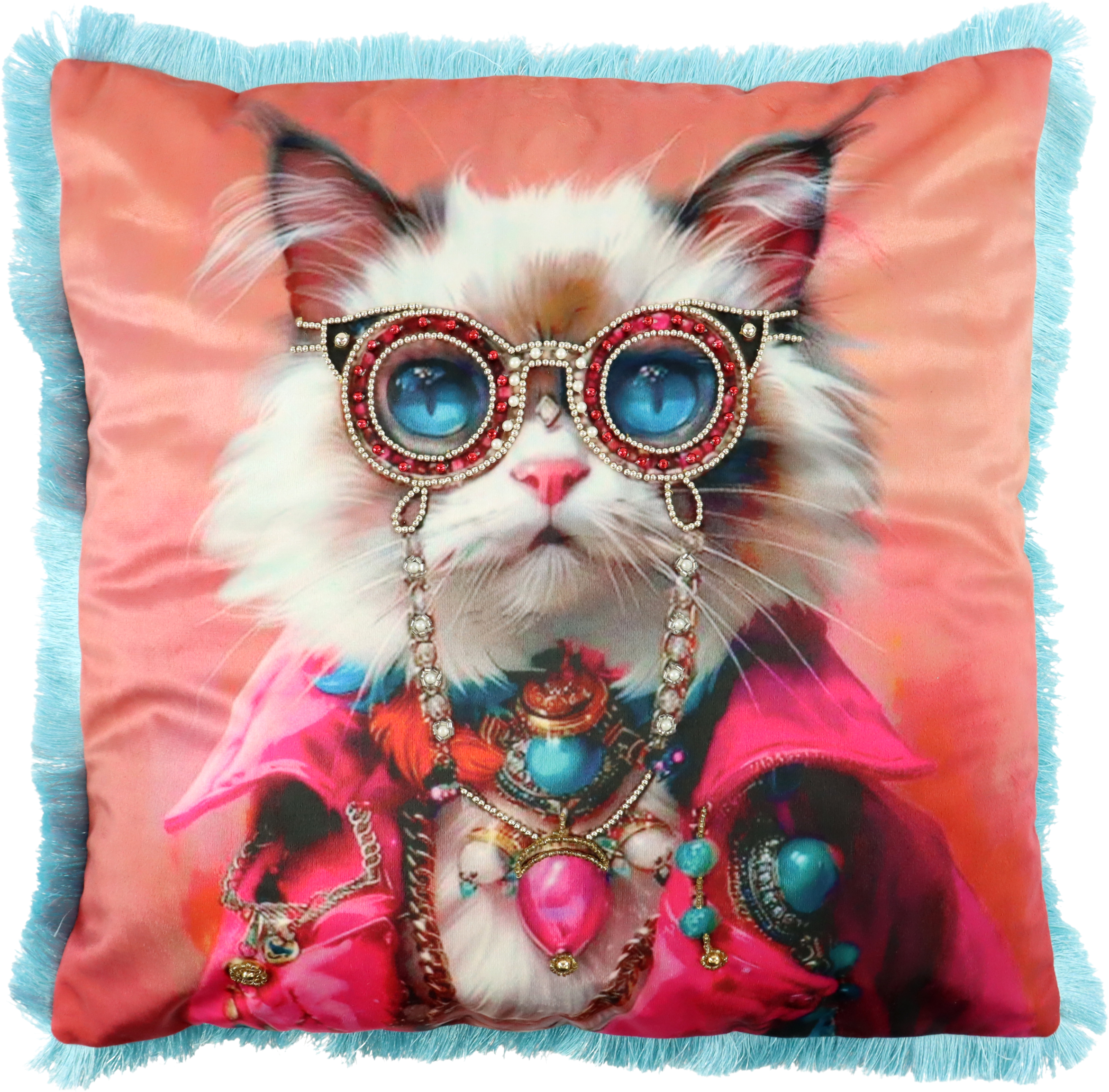 KISSENHÜLLE CRAZY CAT 45X45