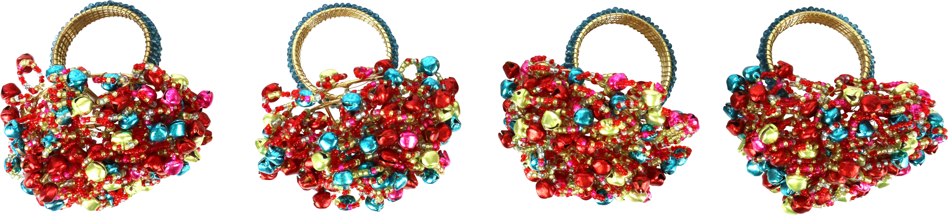 SERVIETTENRINGE MULTICOLOR  S/4