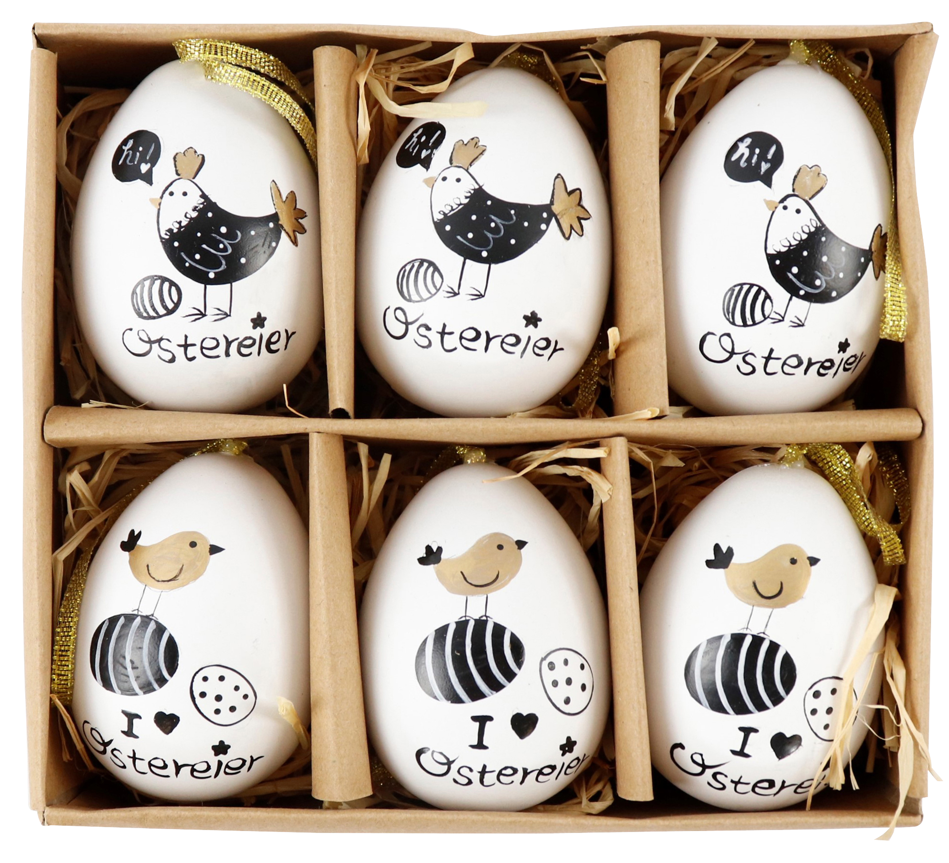 EIER HAPPY EASTER  S/6