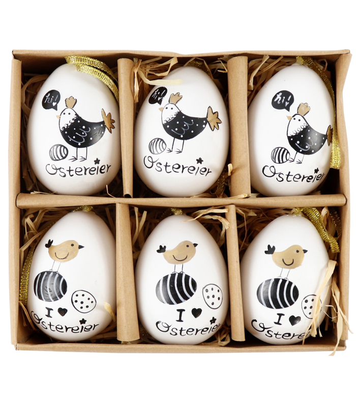 EIER HAPPY EASTER  S/6