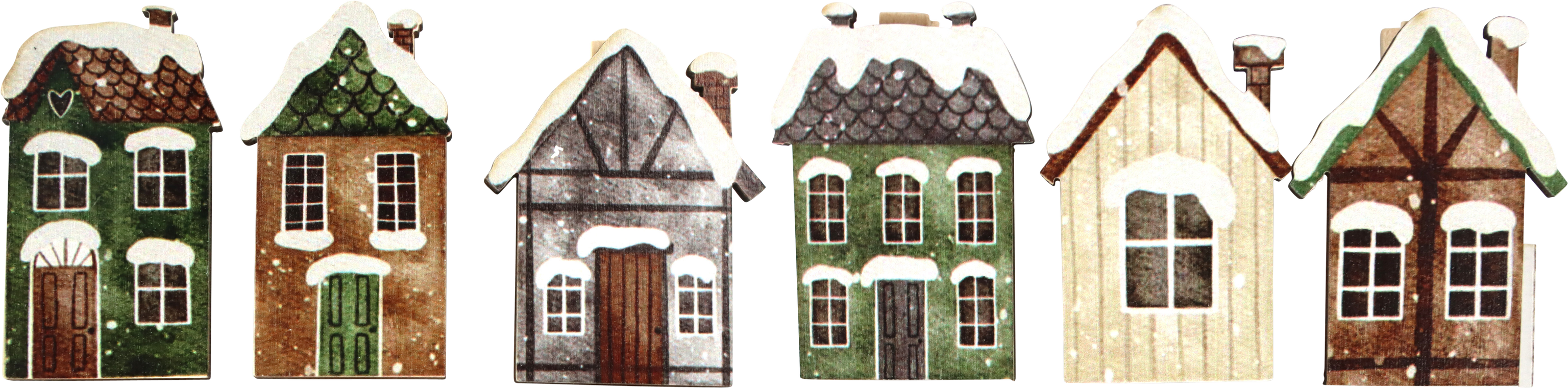 KLAMMERN FROSTED HOMES  S/6